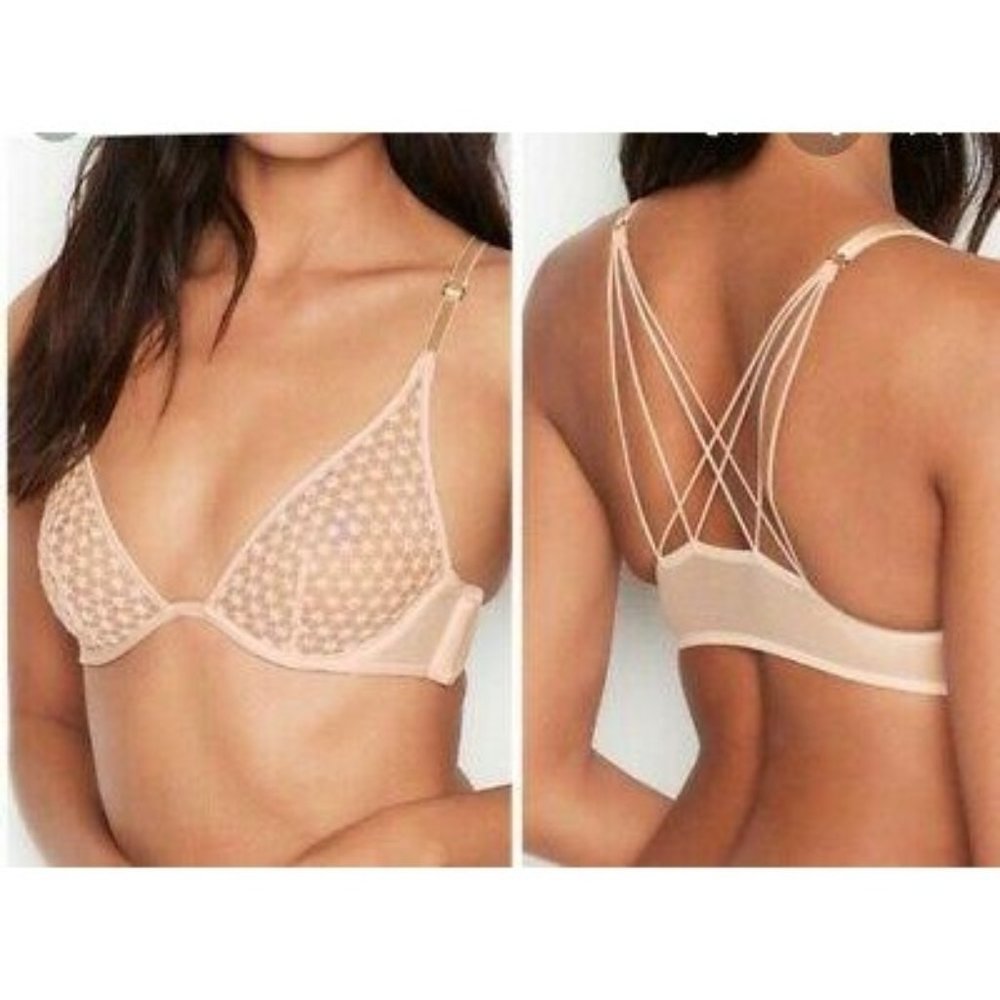 NWT Victoria's Secret Starburst Plunge Bra 34DDD